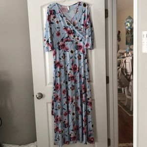 Floral Maternity Maxi Dress
